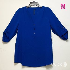 M - NWT Cathy Daniels Blue Sparkle Top